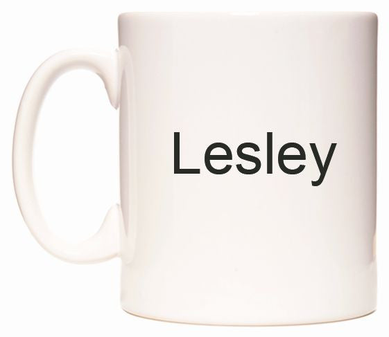 This mug features Lesley