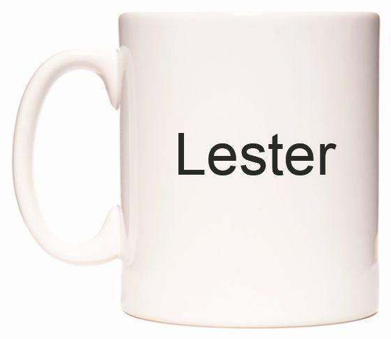 This mug features Lester