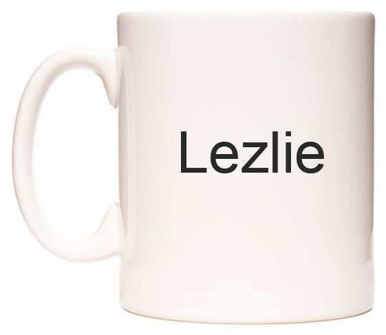 This mug features Lezlie