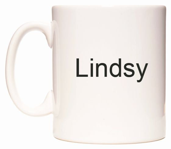 This mug features Lindsy