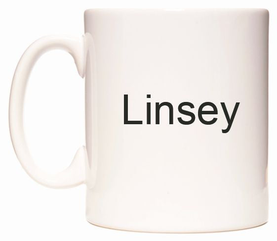 This mug features Linsey