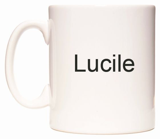 This mug features Lucile