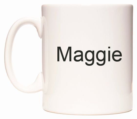 This mug features Maggie