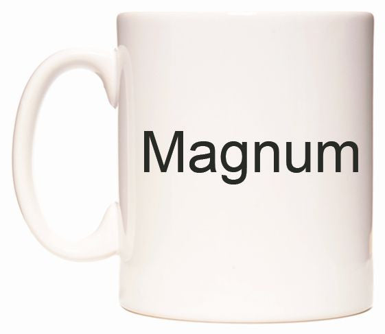 This mug features Magnum
