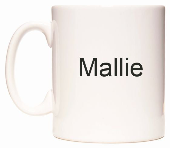 This mug features Mallie