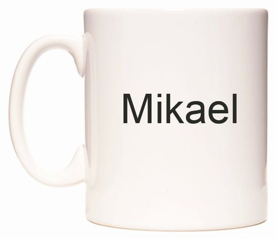This mug features Mikael