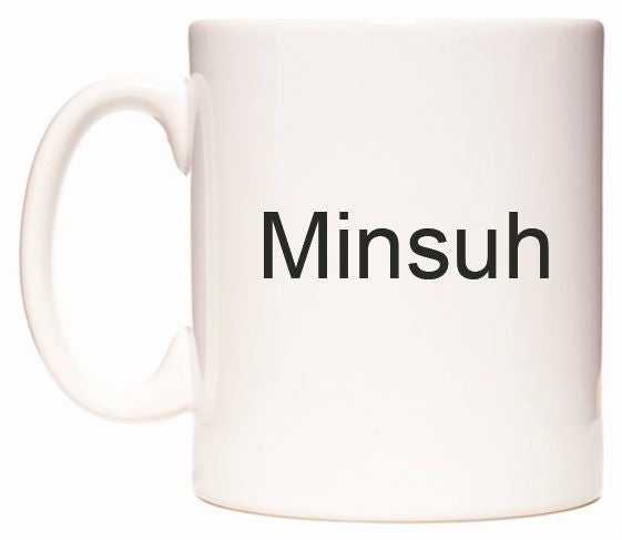 This mug features Minsuh
