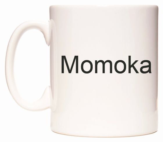 This mug features Momoka