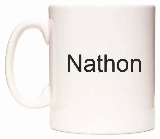 This mug features Nathon