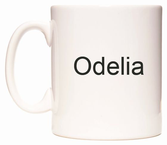 This mug features Odelia