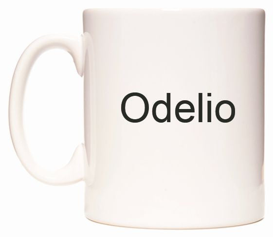 This mug features Odelio