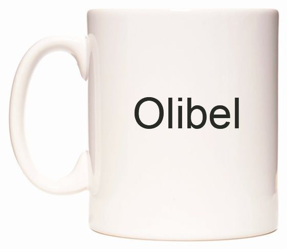 This mug features Olibel