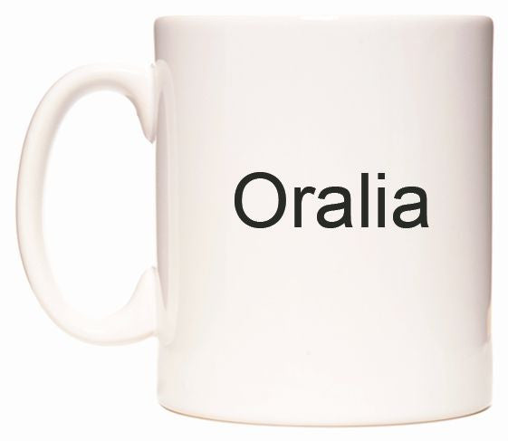 This mug features Oralia