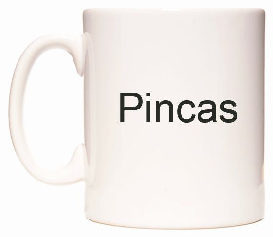 This mug features Pincas