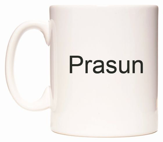 This mug features Prasun