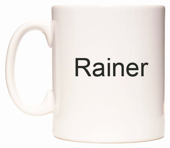 This mug features Rainer