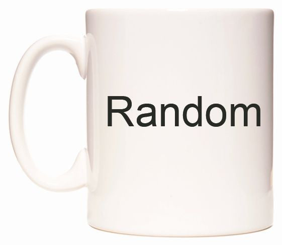 This mug features Random