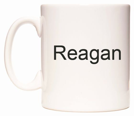 This mug features Reagan