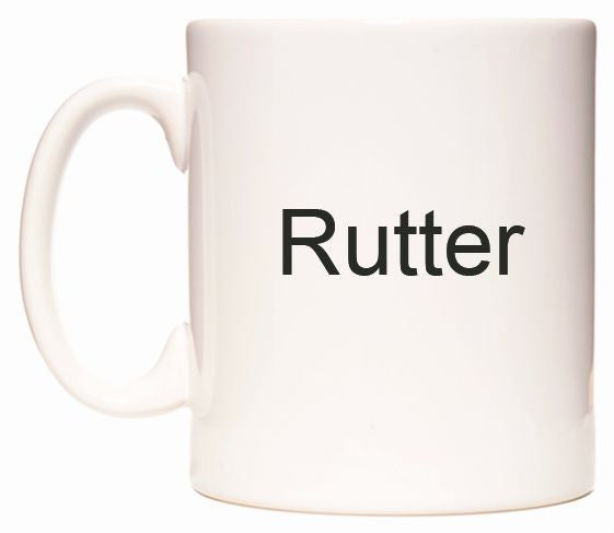 This mug features Rutter