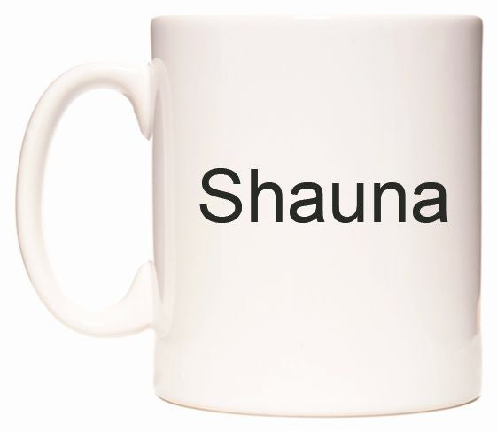 This mug features Shauna