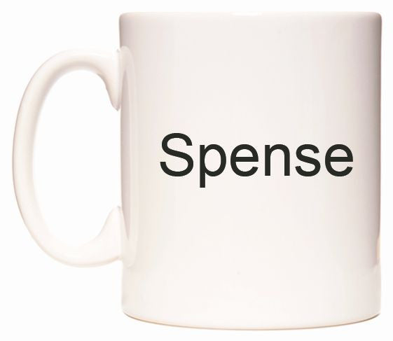 This mug features Spense