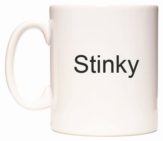 This mug features Stinky