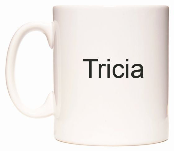 This mug features Tricia