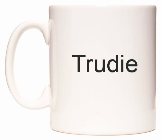This mug features Trudie