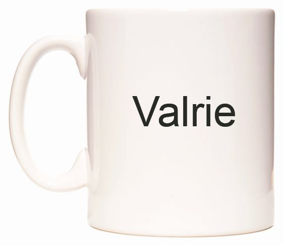 This mug features Valrie