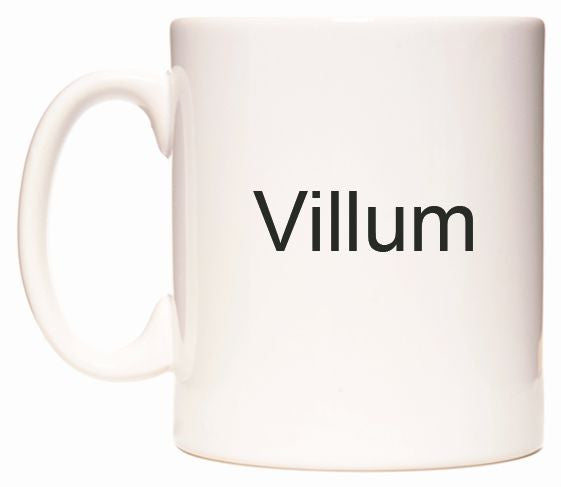 This mug features Villum