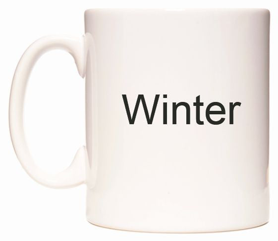 This mug features Winter