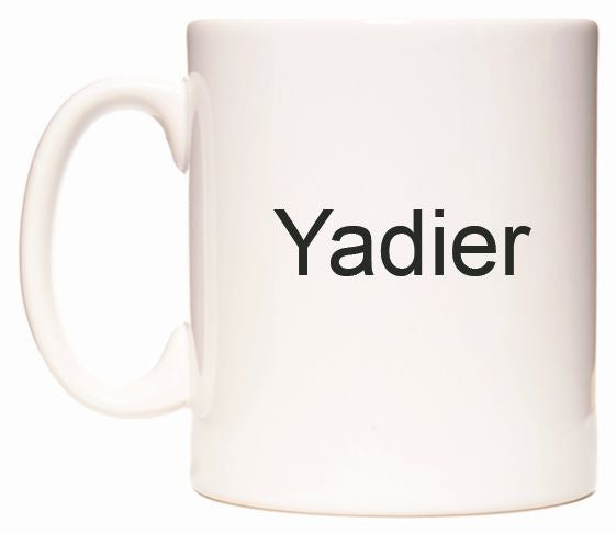This mug features Yadier