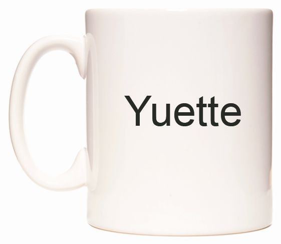 This mug features Yuette