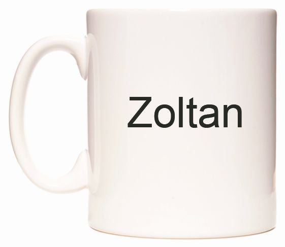 This mug features Zoltan