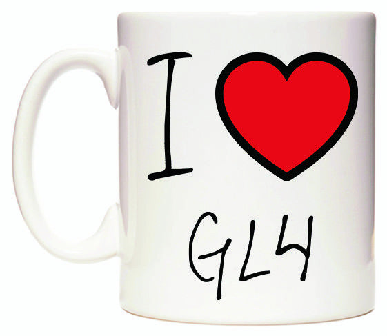 This mug features I Love GL4