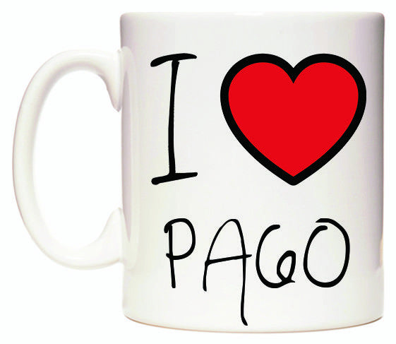 This mug features I Love PA60
