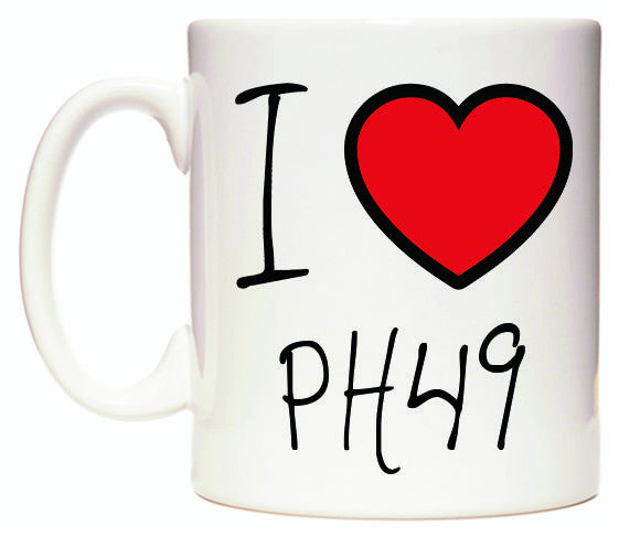 This mug features I Love PH49