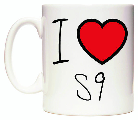 This mug features I Love S9