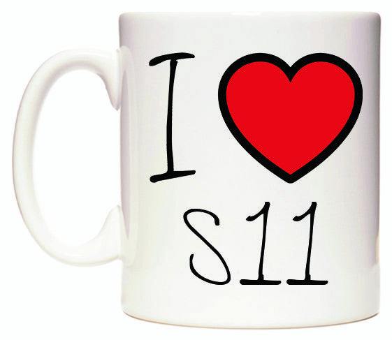 This mug features I Love S11
