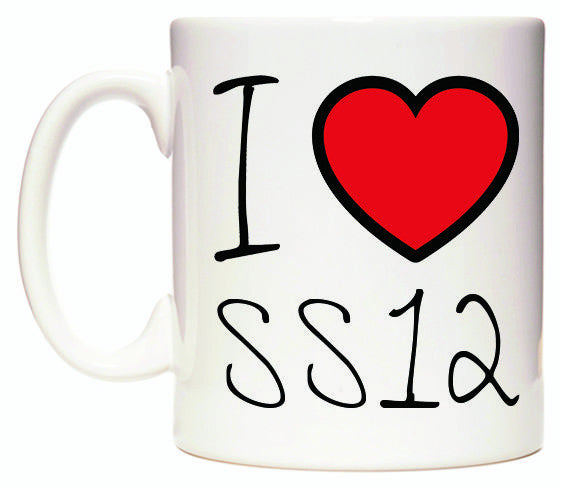 This mug features I Love SS12