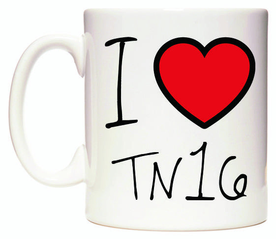 This mug features I Love TN16