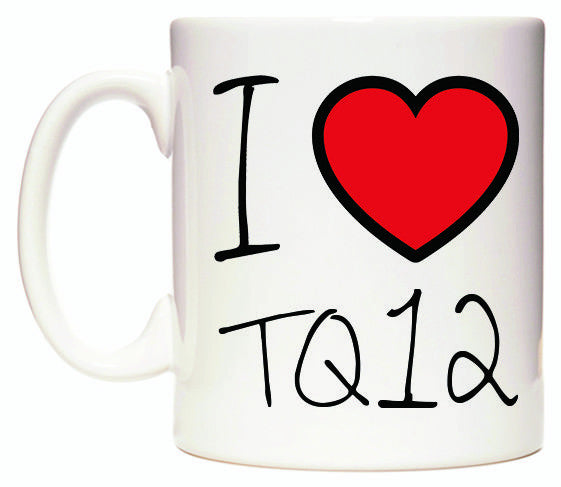 This mug features I Love TQ12