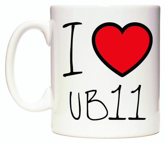 This mug features I Love UB11