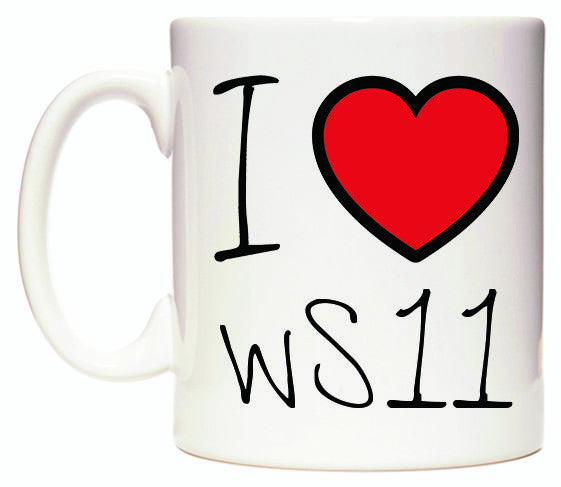 This mug features I Love WS11