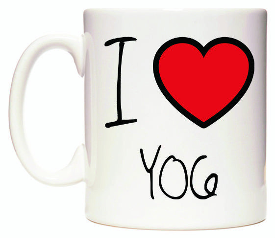 This mug features I Love YO6