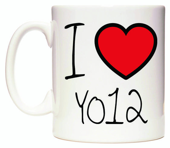 This mug features I Love YO12