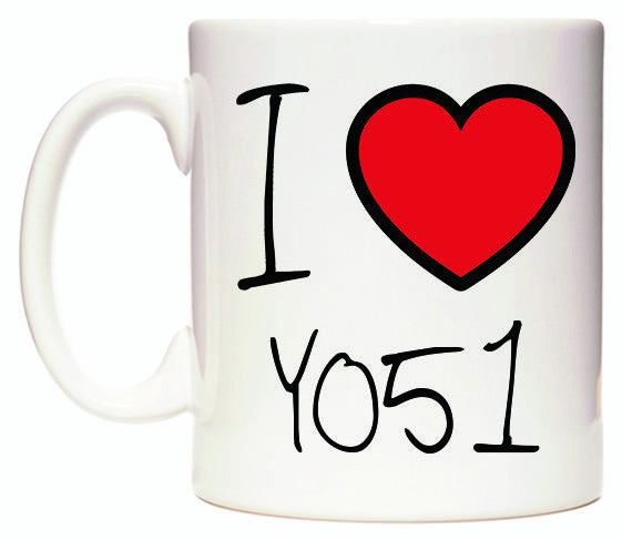 This mug features I Love YO51