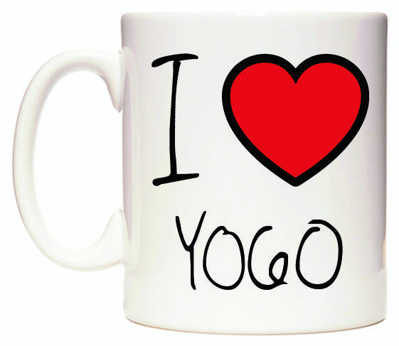 This mug features I Love YO60