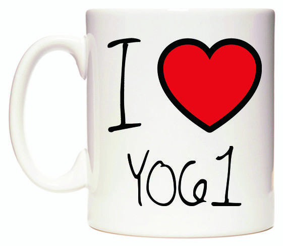 This mug features I Love YO61