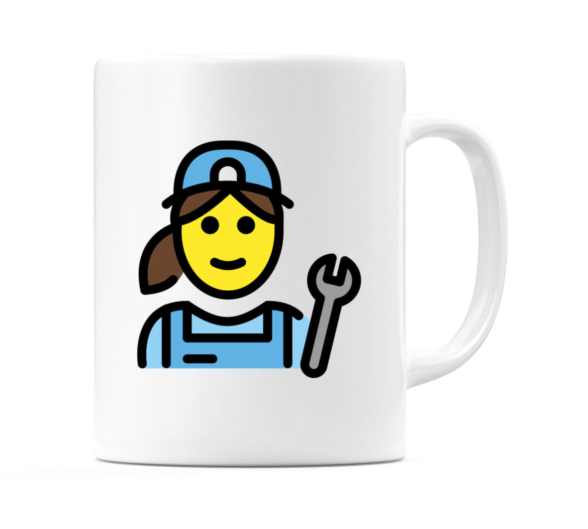 Female Mechanic Emoji Mug